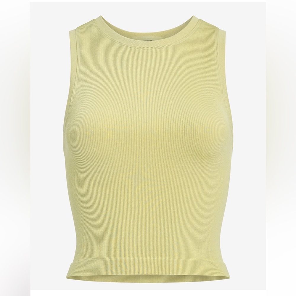 NWT Express Body Contour Seamless Ribbed High Neck Tank, Size S/M